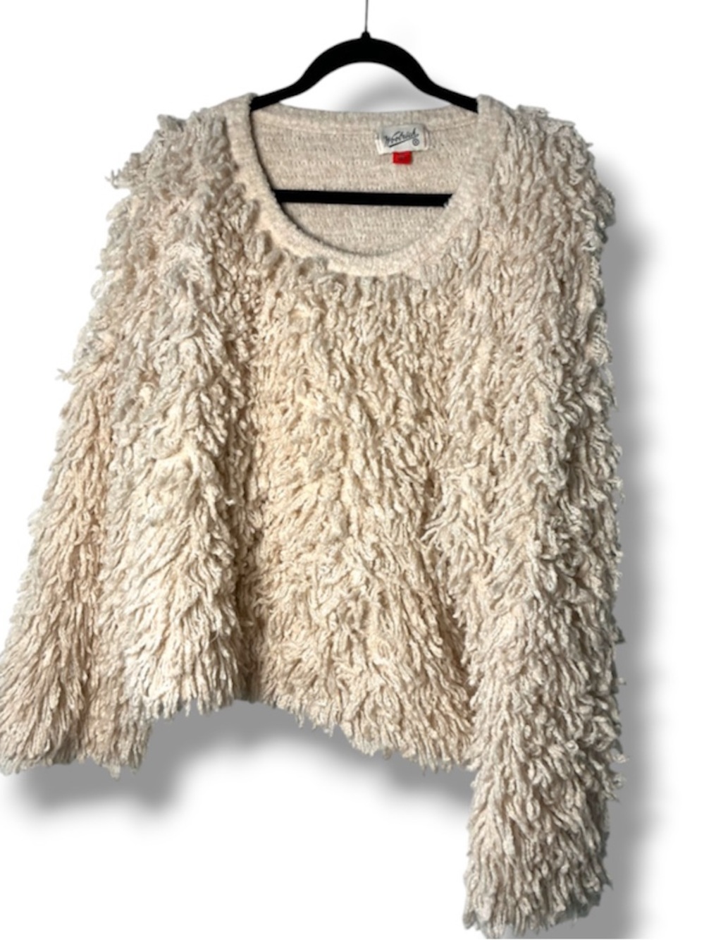 Woolrich Cozy Cream Shag Knit Sweater